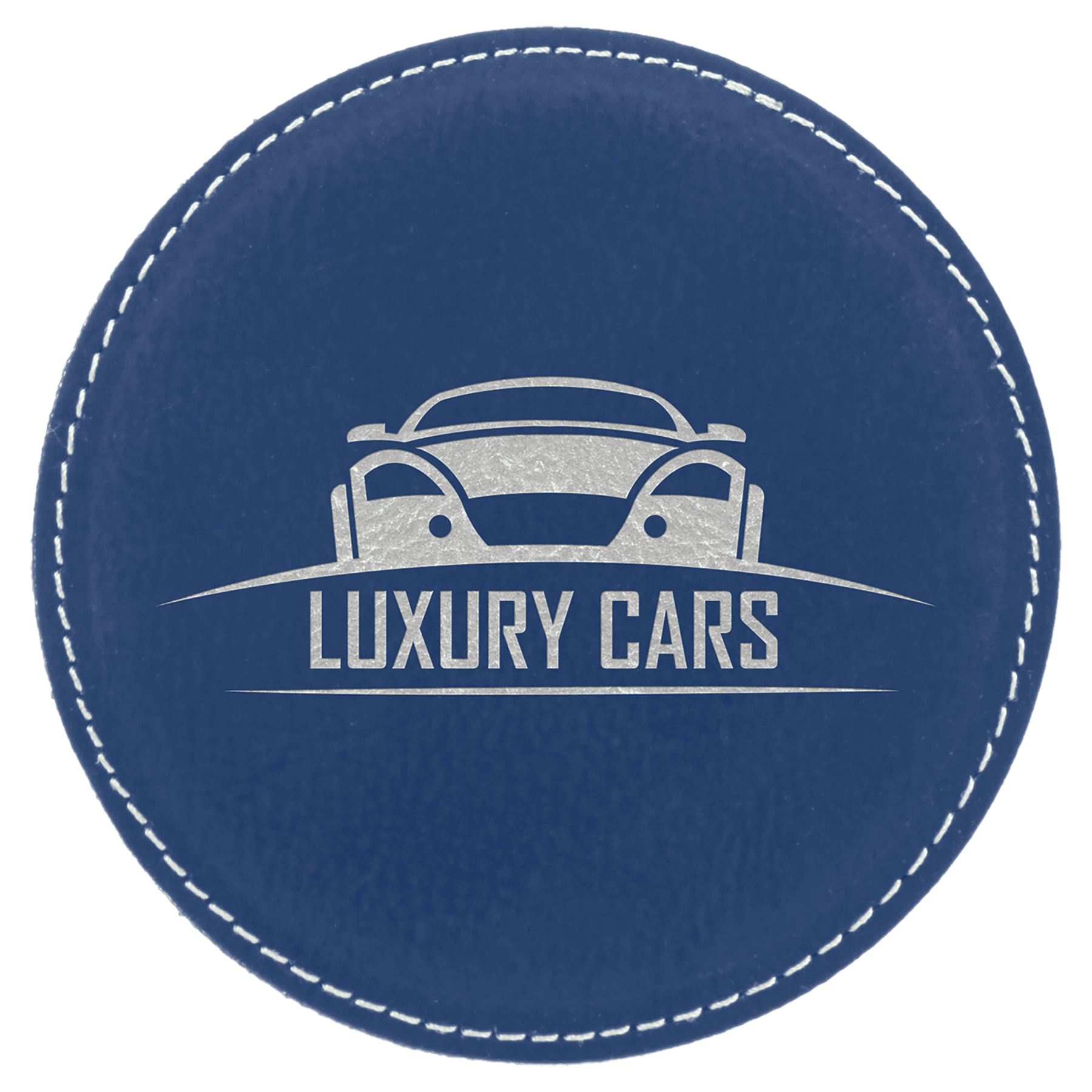 4" Round Laserable Leatherette Coaster - JDS