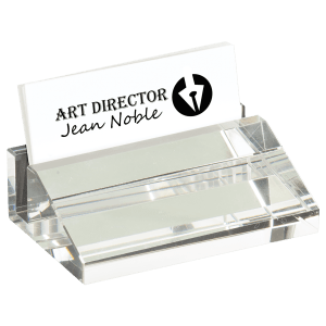 4" x 2 1/2" Crystal Business Card Holder - CRY3611S - JDS