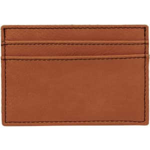 4" x 2 3/4" Rawhide Laserable Leatherette Wallet Clip - GFT273 - Austin Print Co.
