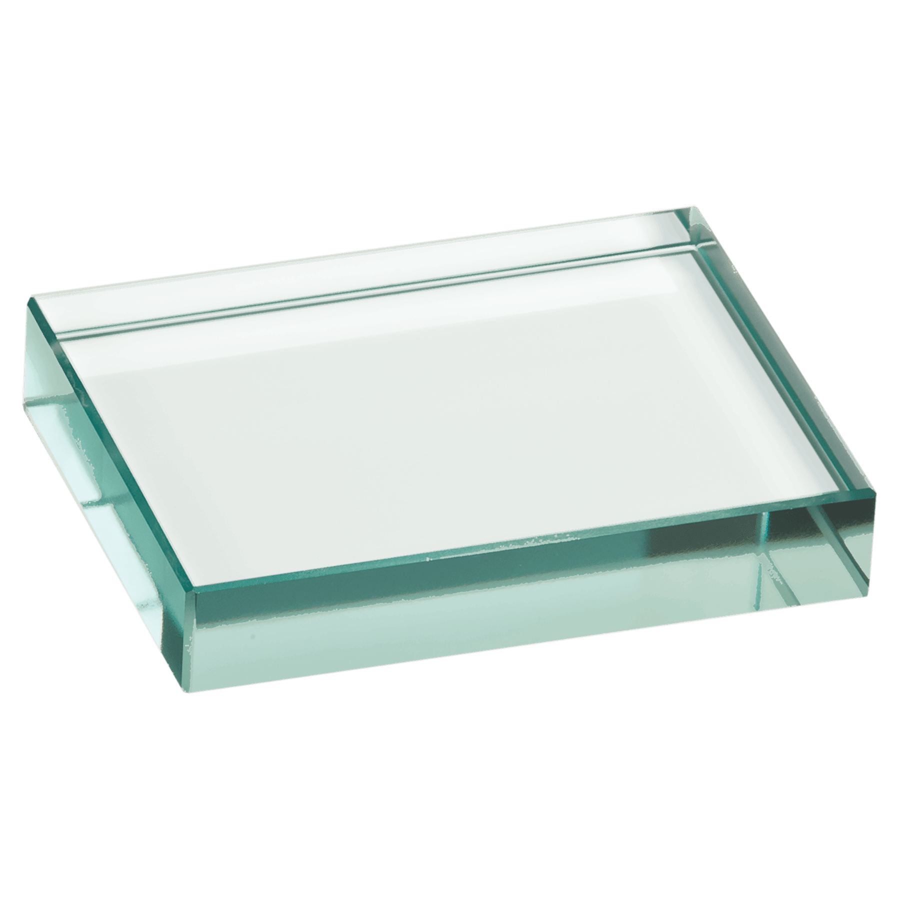 4" x 3" Jade Glass Paperweight - JDS