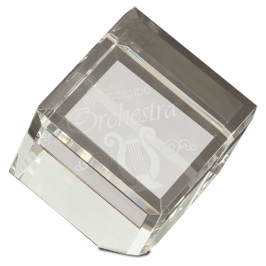 4" x 4" Crystal Cube - CRY048XXXL - Austin Print Co.