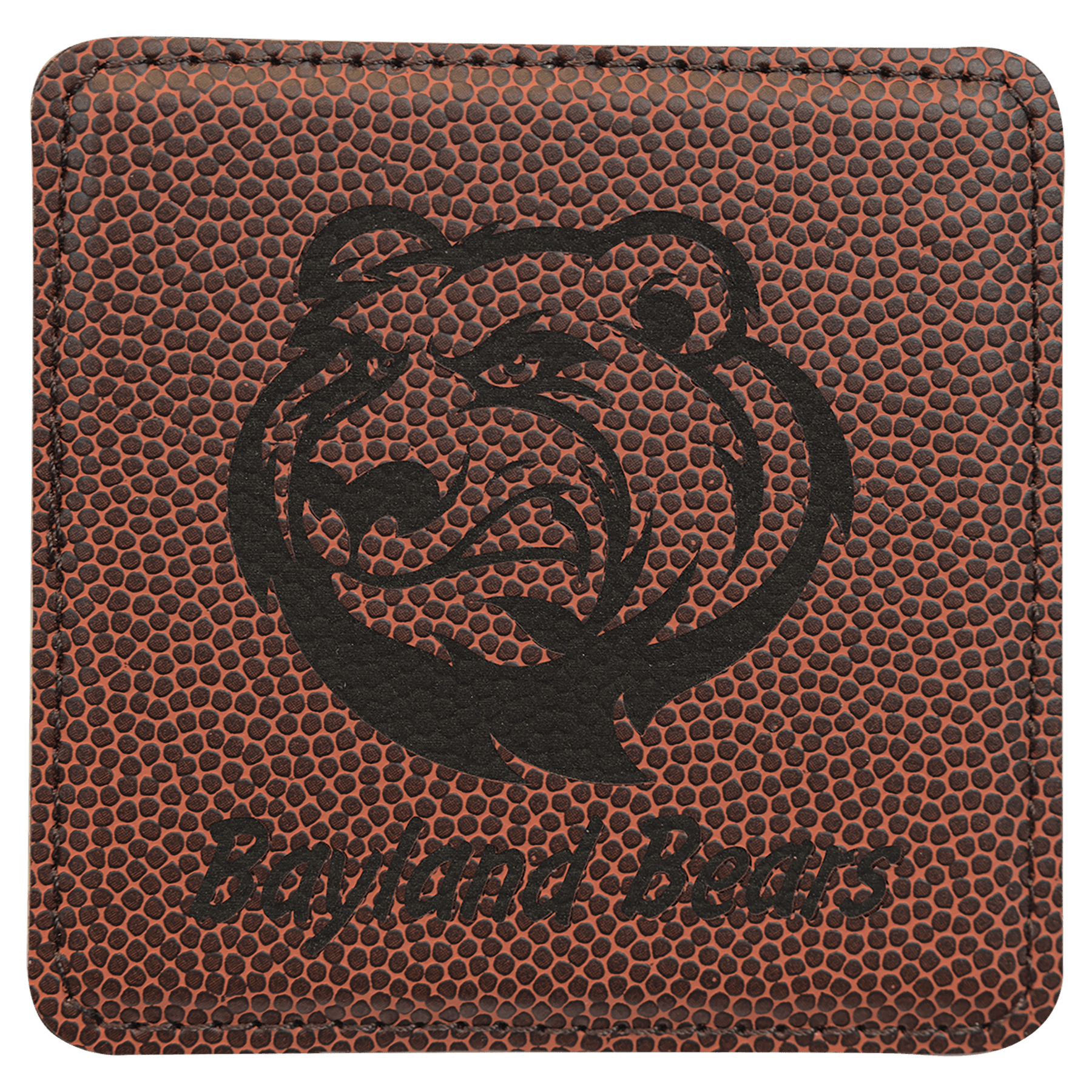 4" x 4" Square Laserable Leatherette Coaster - JDS