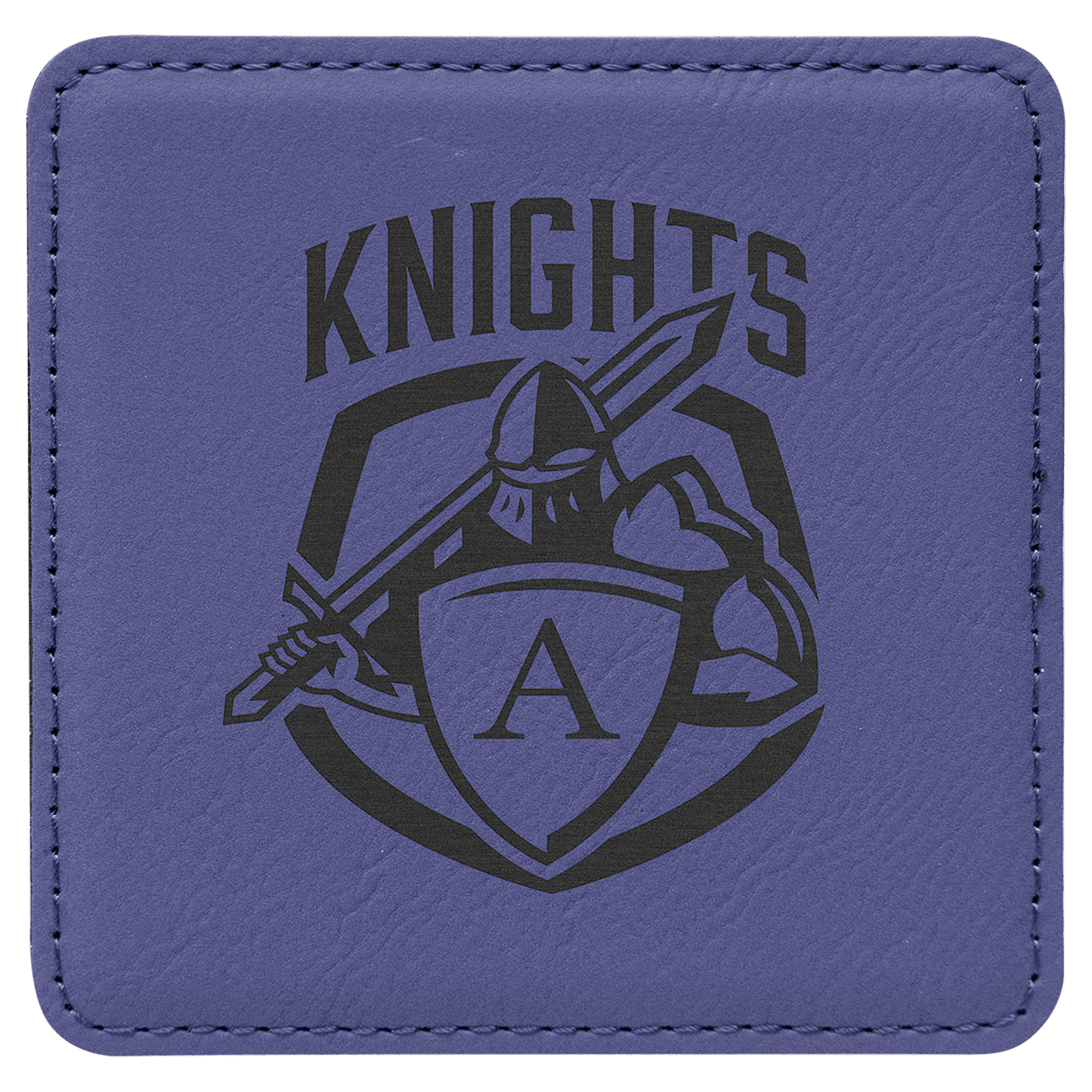 4" x 4" Square Laserable Leatherette Coaster - JDS