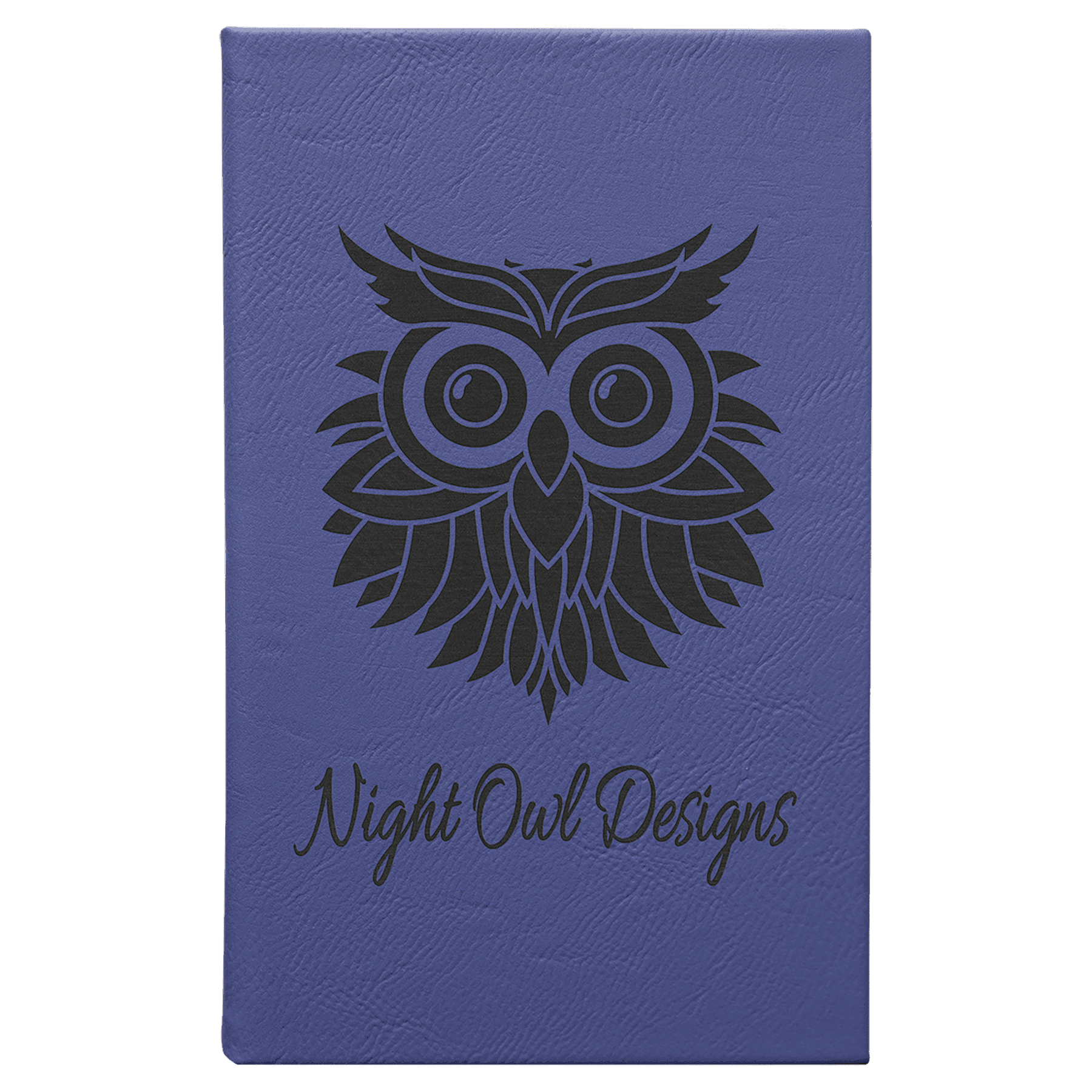 5 1/4" x 8 1/4" Laserable Leatherette Sketch Book with Unlined Notepad - JDS