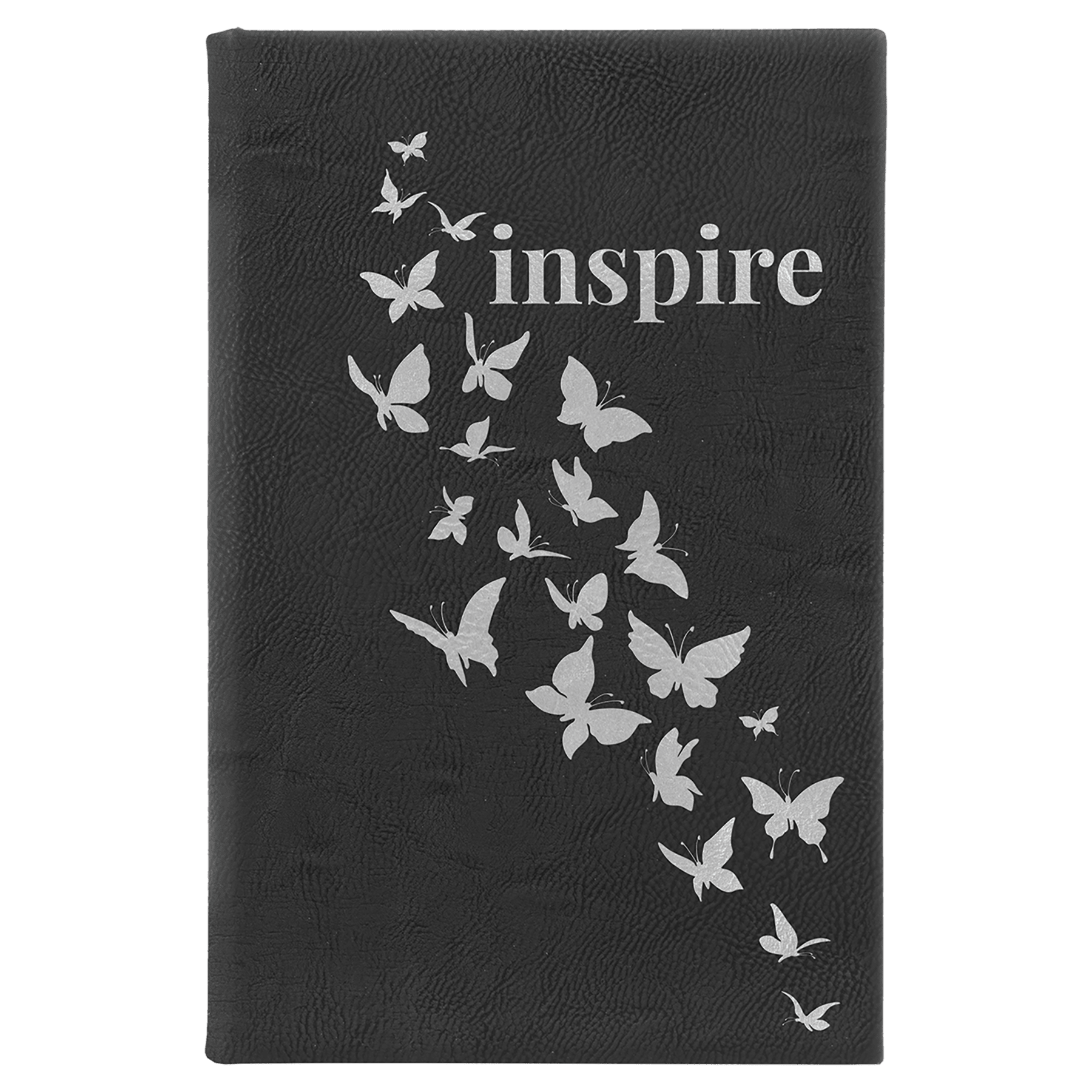 5 1/4" x 8 1/4" Laserable Leatherette Sketch Book with Unlined Notepad - JDS