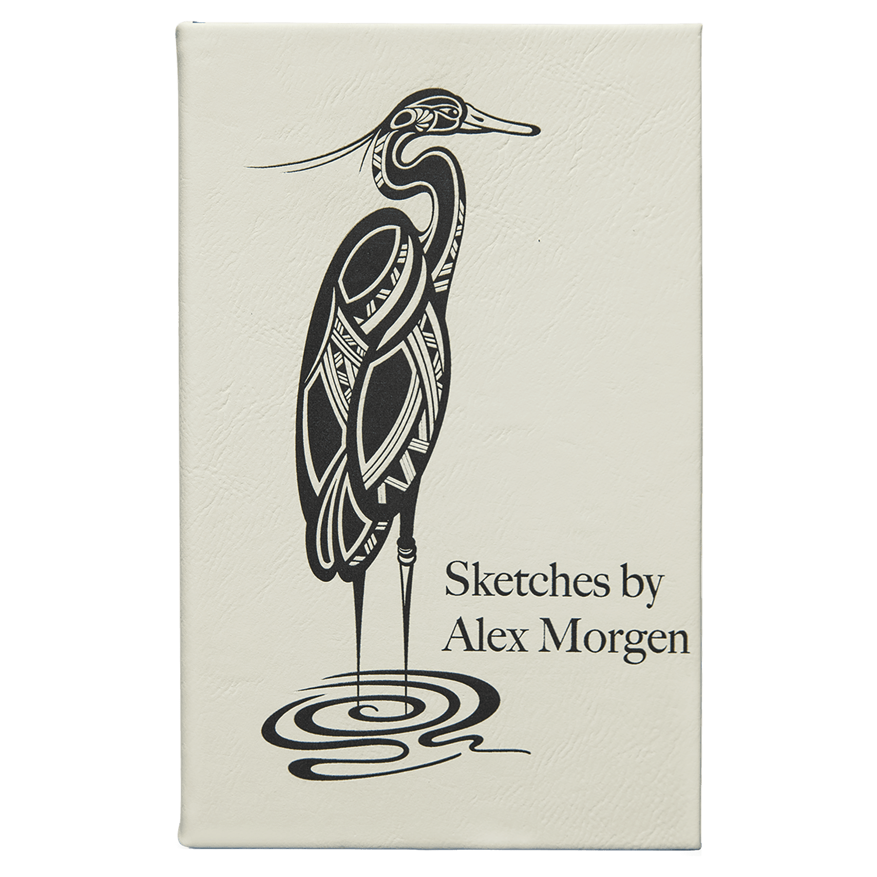 5 1/4" x 8 1/4" Laserable Leatherette Sketch Book with Unlined Notepad - JDS