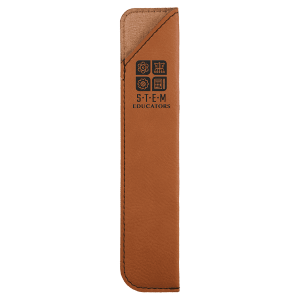6 1/4" Rawhide Laserable Leatherette Pen Sleeve - CS123 - Austin Print Co.