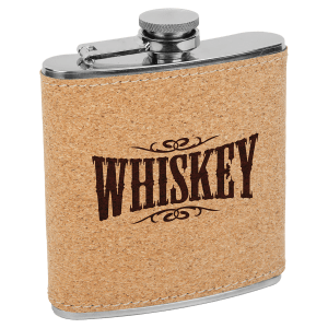 6oz. Cork Stainless Steel Flask - FSK625 - JDS