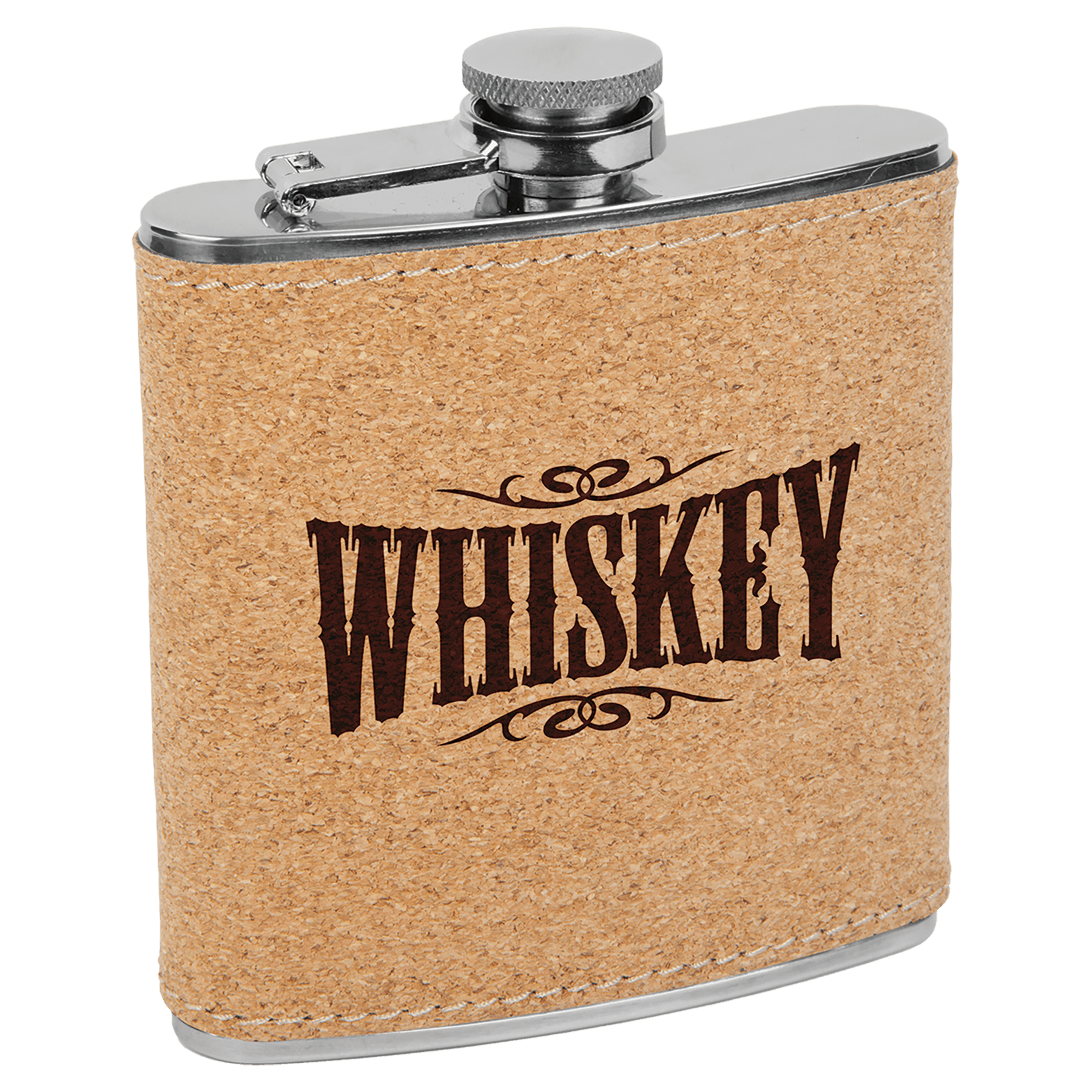6oz. Cork Stainless Steel Flask - JDS