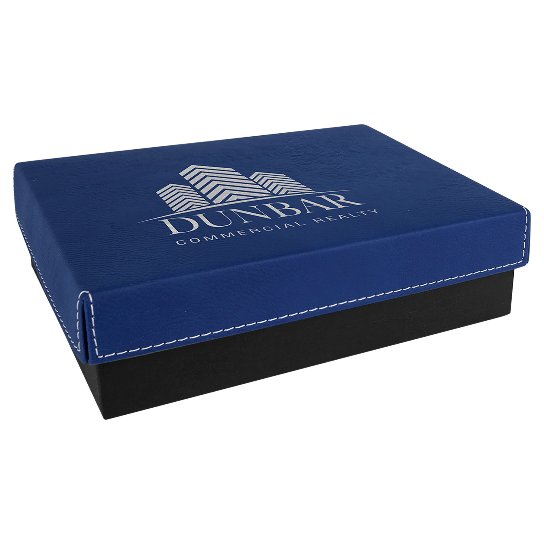 7 3/8" x 5 3/4" Gift Box with Laserable Leatherette Lid - JDS