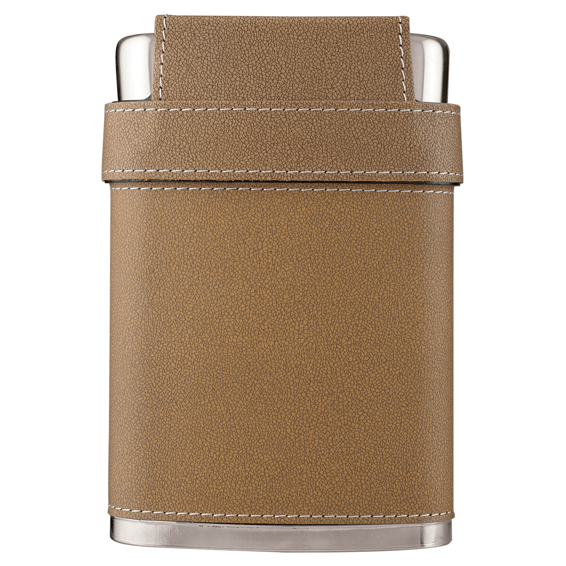 7 oz. Leather Flask with Lid & 3 Shot Glasses - JDS