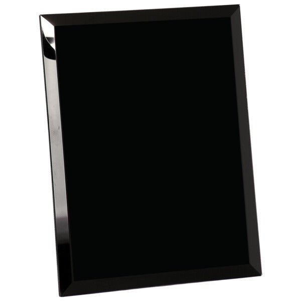 8" x 10" Black Glass Mirror Plaque - Austin Print Co.