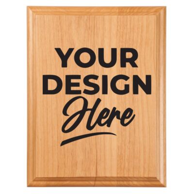 8" x 10" Premium Red Alder Plaque - Austin Print Co.