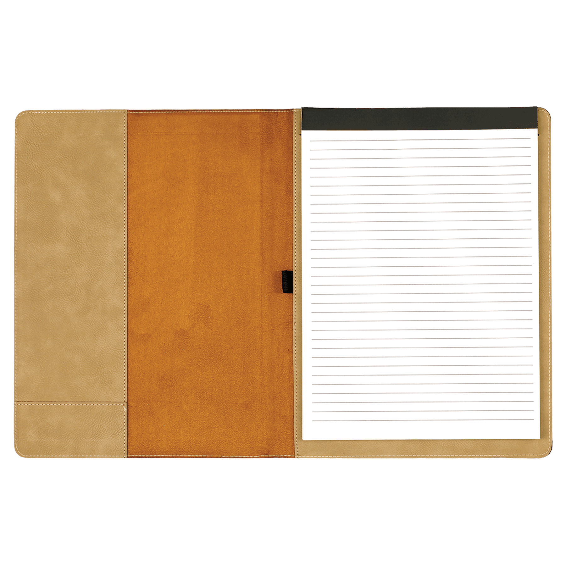 9 1/2" x 12" Laserable Leatherette Portfolio with Lined Pad - JDS