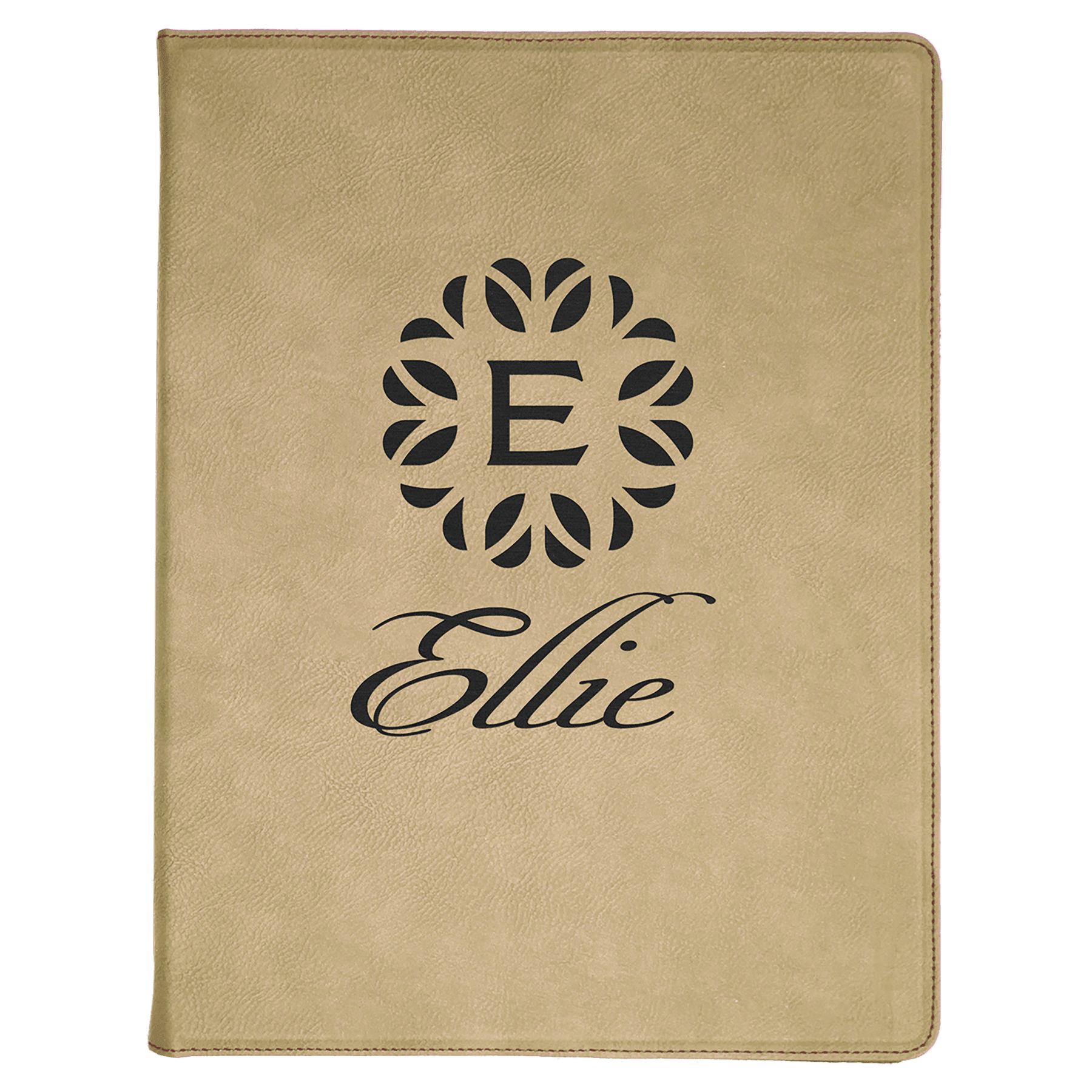 9 1/2" x 12" Laserable Leatherette Portfolio with Lined Pad - JDS