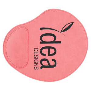 9" x 10 1/4" Pink Laserable Leatherette Mouse Pad - GFT637 - JDS