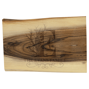 9" x 6" Black Walnut Bar Cutting Board - GFT2316 - Austin Print Co.