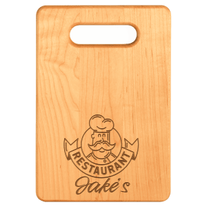 9" x 6" Maple Cutting Board - GFT160 - Austin Print Co.