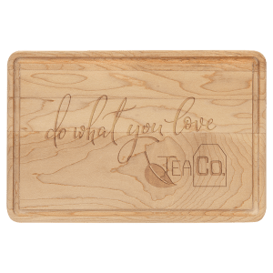 9" x 6" Maple Cutting Board with Drip Ring - GFT481 - Austin Print Co.
