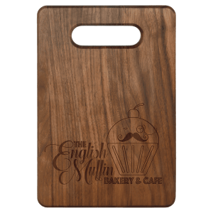 9" x 6" Walnut Cutting Board - GFT164 - Austin Print Co.