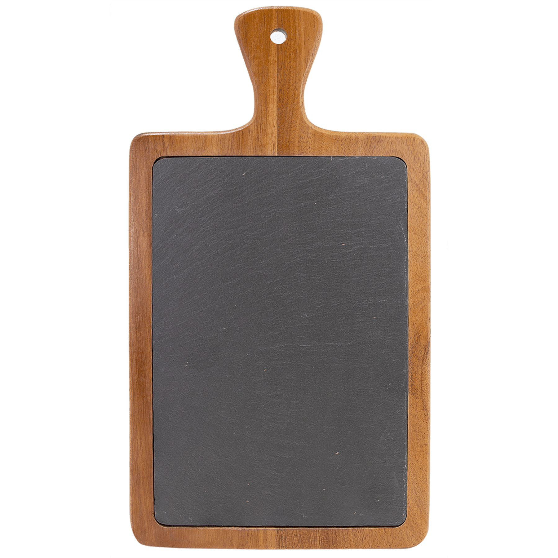 Acacia Wood/Slate Cutting Board with Handle - JDS