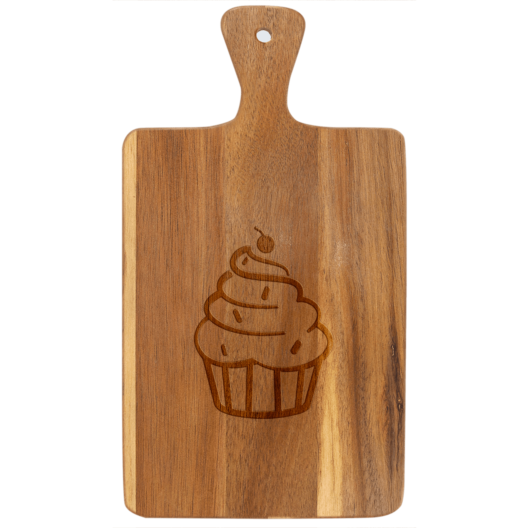 Acacia Wood/Slate Cutting Board with Handle - JDS
