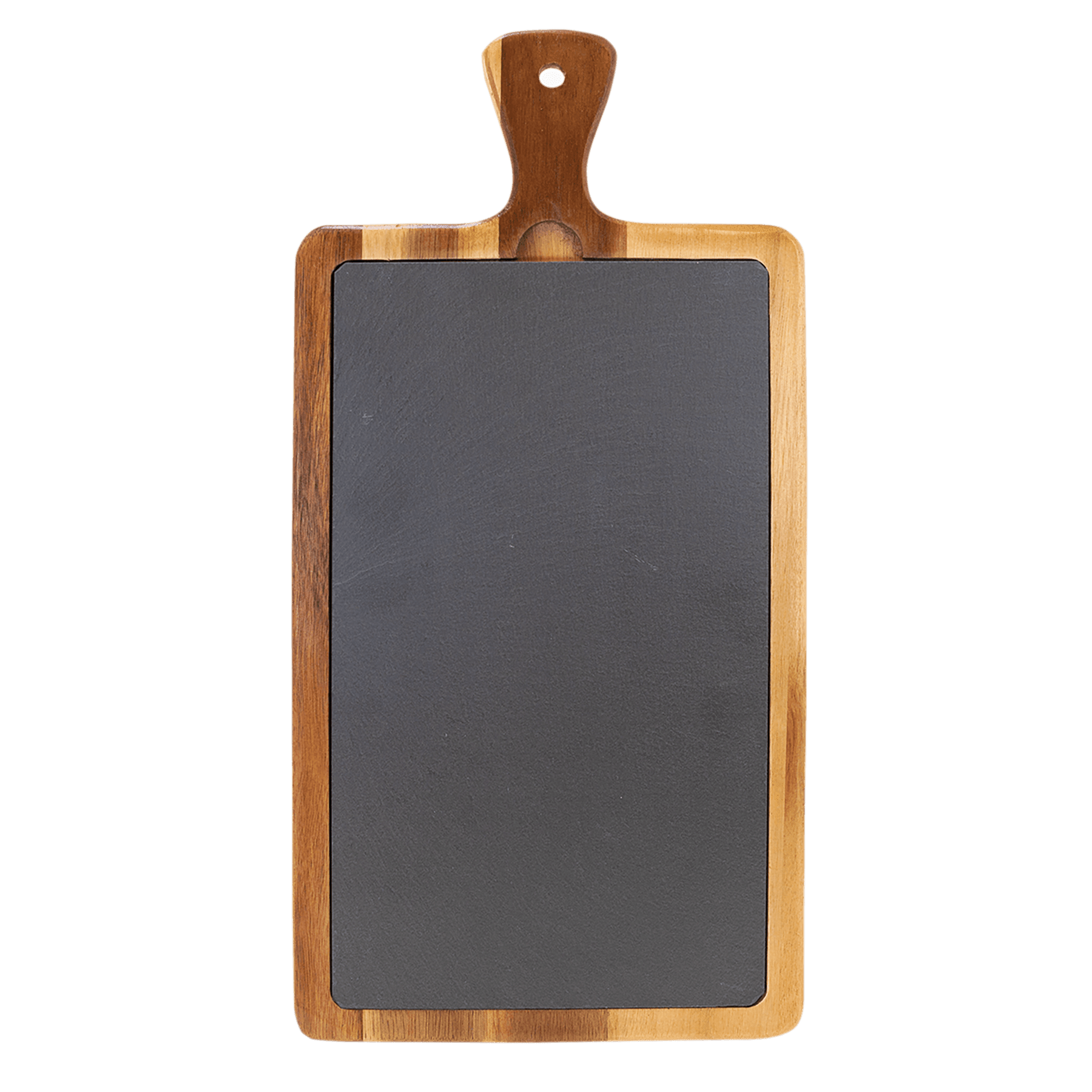 Acacia Wood/Slate Cutting Board with Handle - JDS