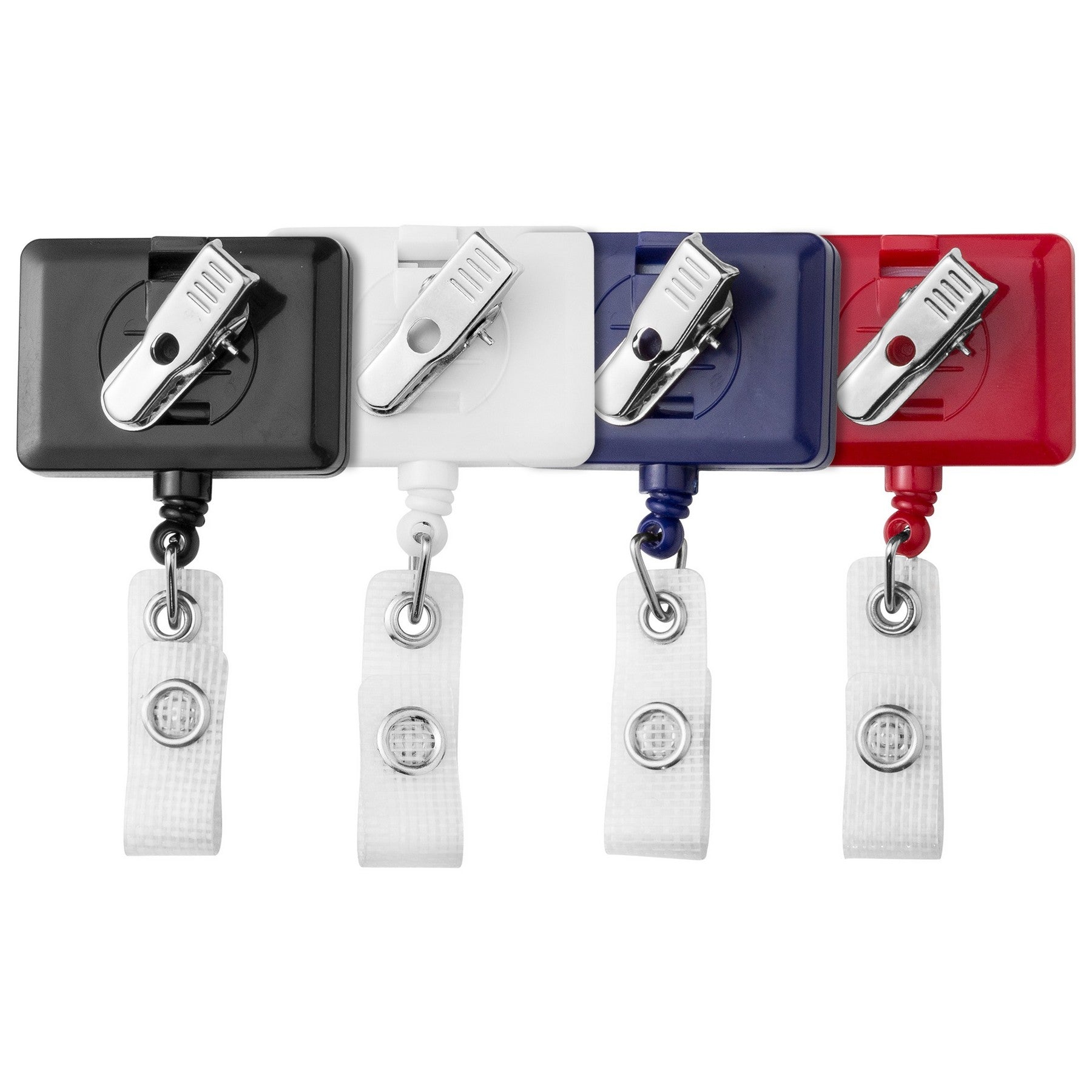 Anti - Microbial Rectangle Retractable Badge Reel - STS Brand