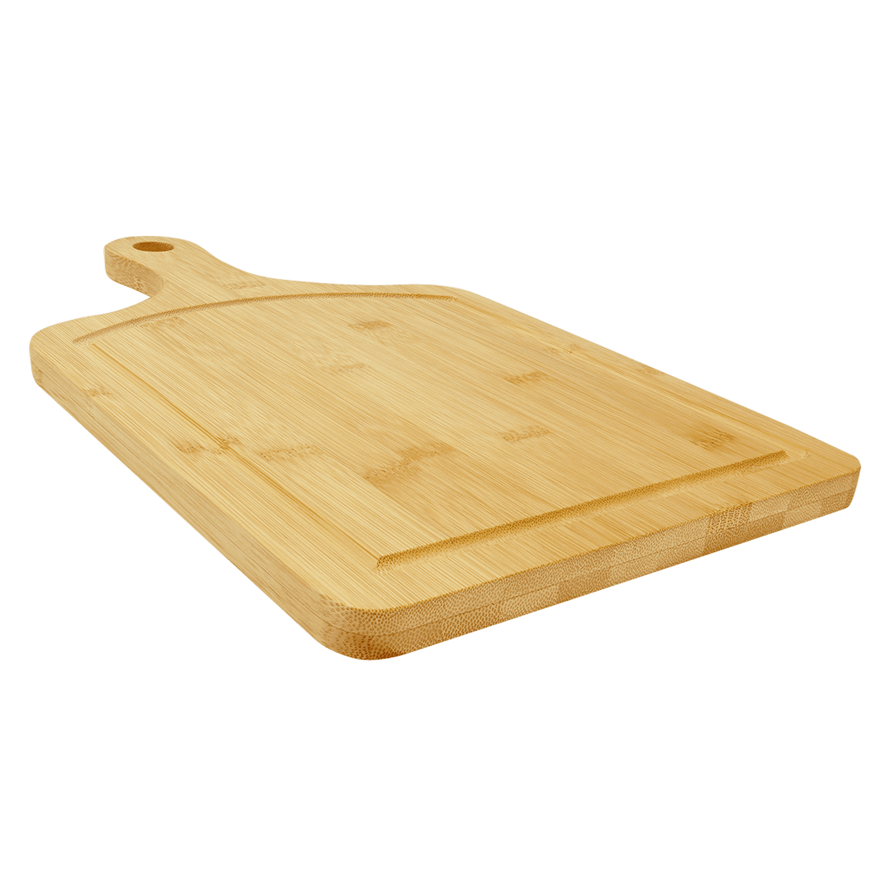 Bamboo Cutting Board Paddle Shape with Drip Ring - JDS