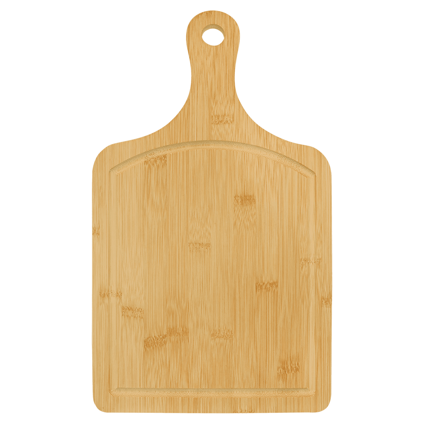Bamboo Cutting Board Paddle Shape with Drip Ring - JDS