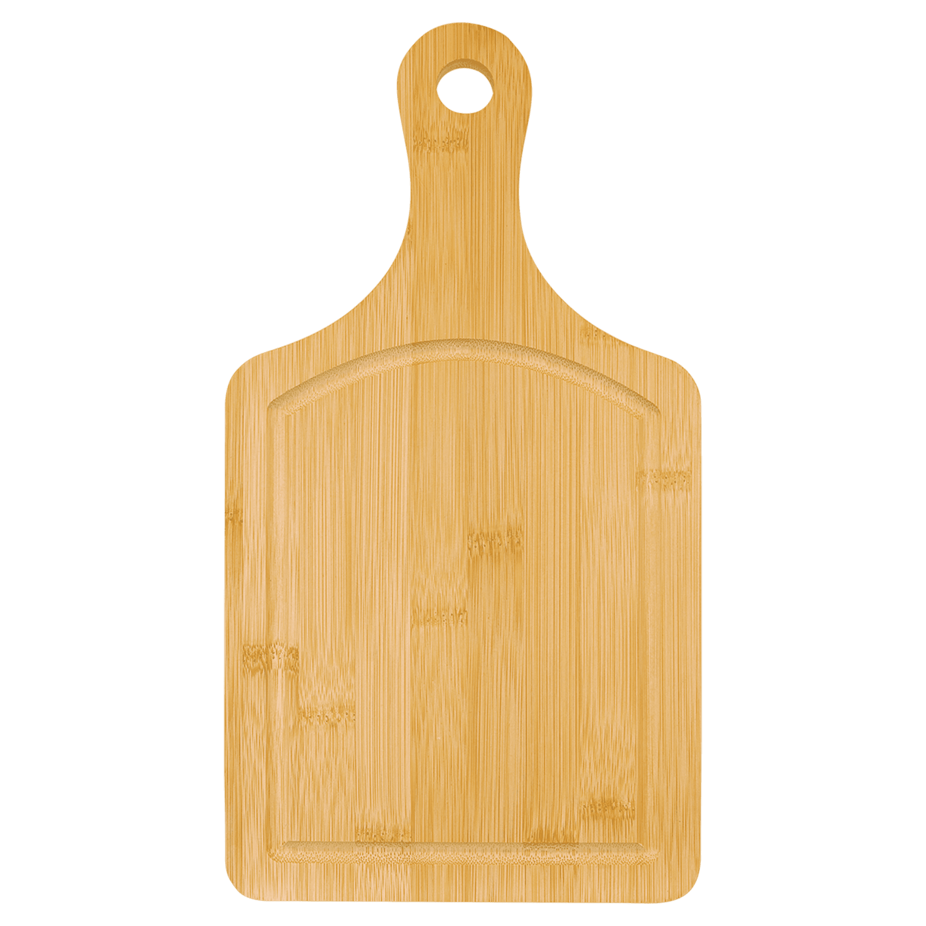 Bamboo Cutting Board Paddle Shape with Drip Ring - JDS
