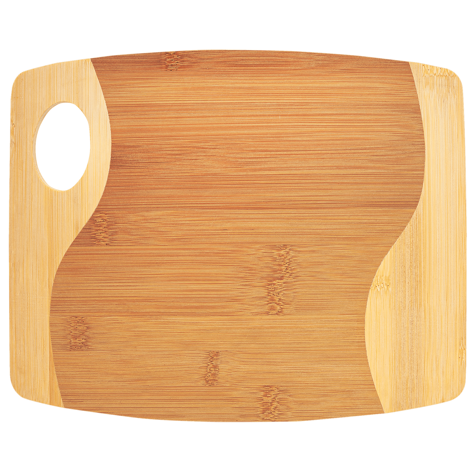 Bamboo Two Tone Cutting Board with Handle - JDS