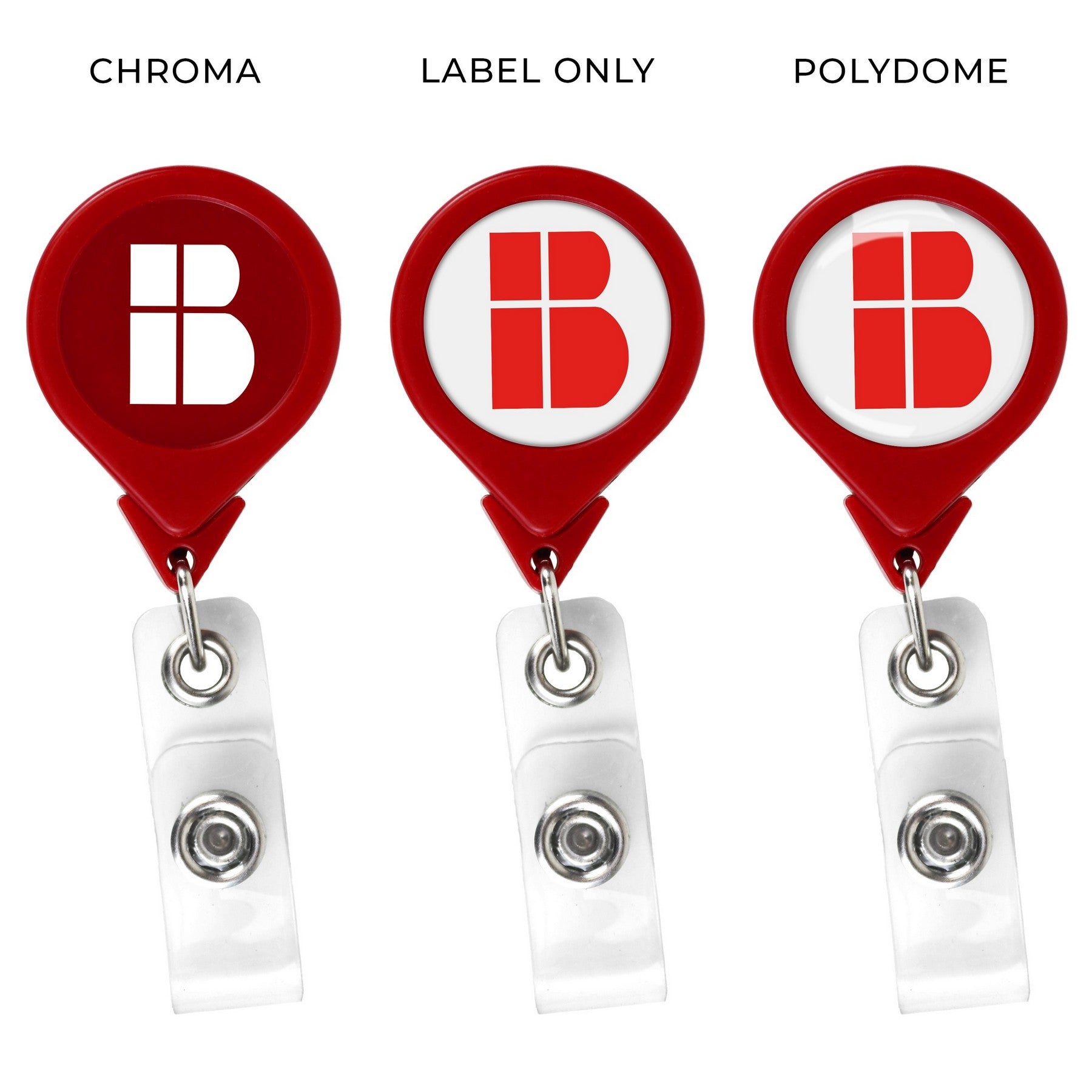 "Best" Round Retractable Badge Reel - STS Brand