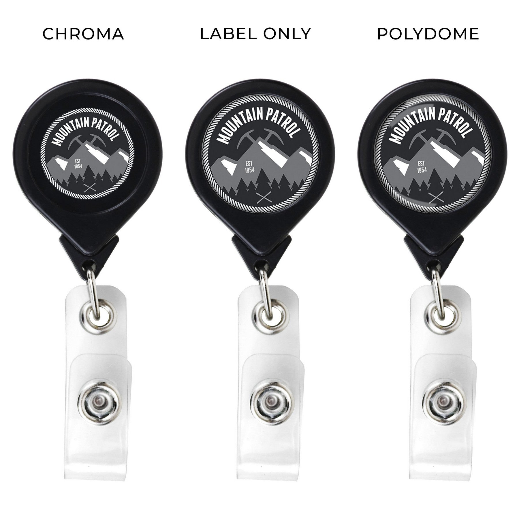 "Best" Round Retractable Badge Reel - STS Brand