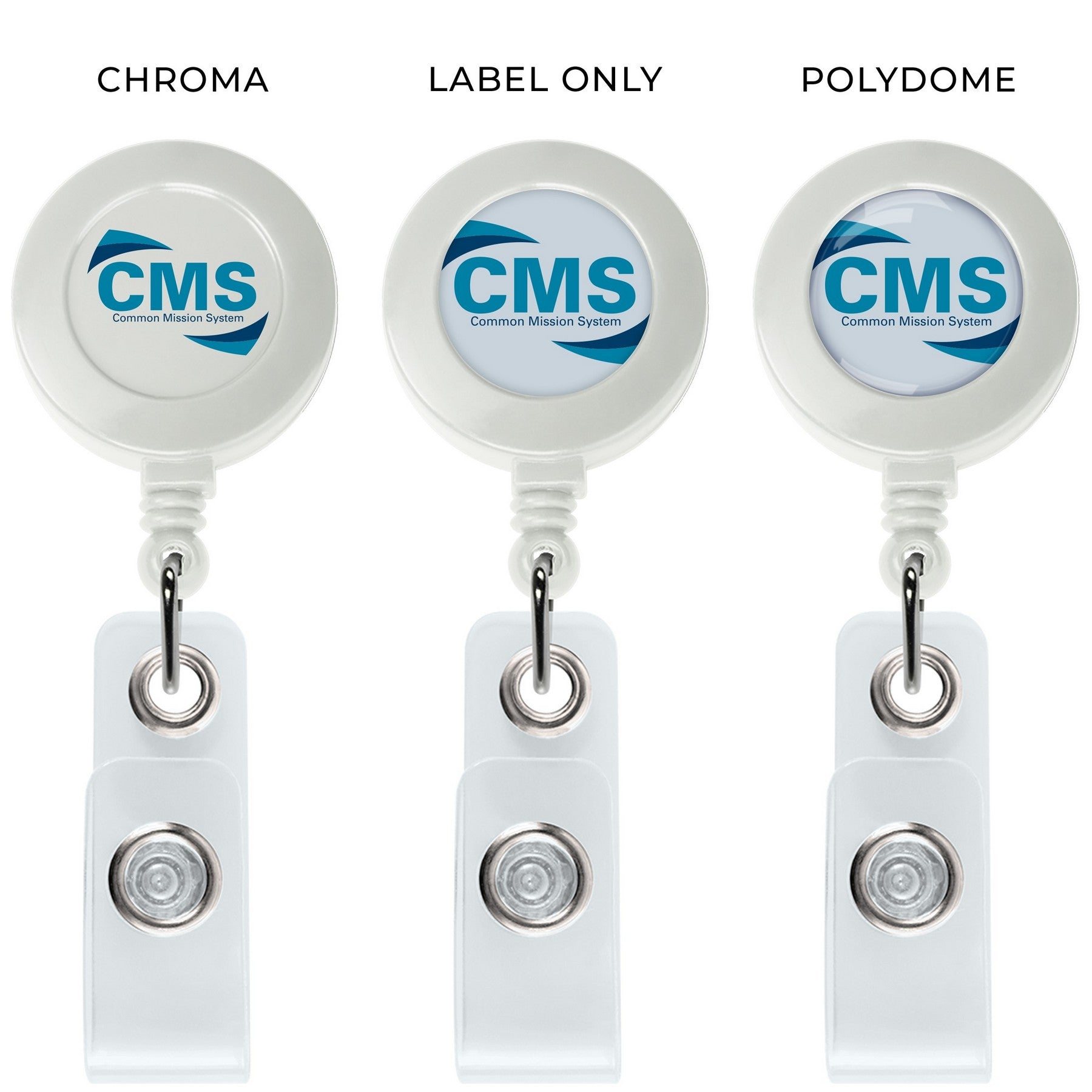 "Better" Round Retractable Badge Reel - STS Brand
