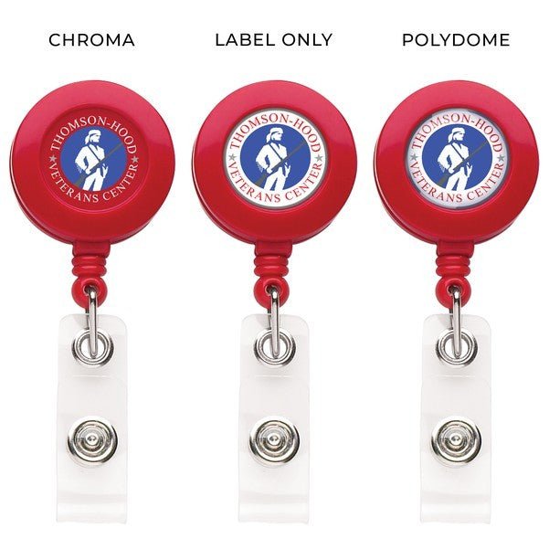 "Better" Round Retractable Badge Reel - STS Brand