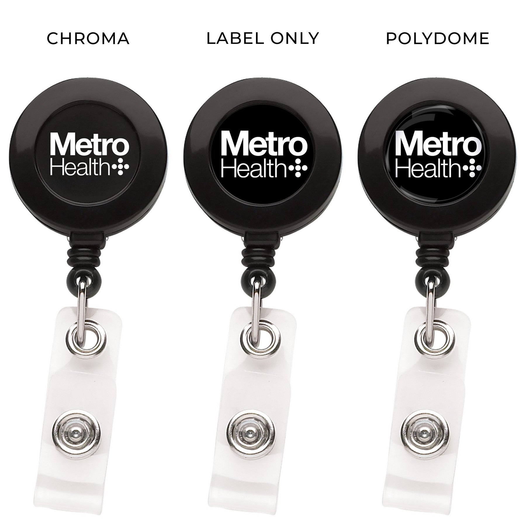 "Better" Round Retractable Badge Reel - STS Brand