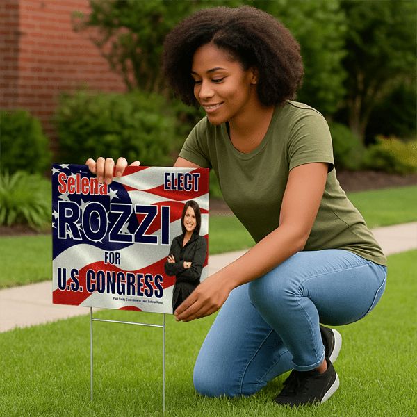 BULK YARD SIGNS - 24" x 18" 4mm Corrugated Plastic Signs & 10" x 24" Wire Stake - Austin Print Co