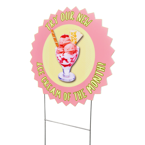 BULK YARD SIGNS - 24" x 18" 4mm Corrugated Plastic Signs & 10" x 24" Wire Stake - Austin Print Co