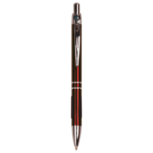 Burgundy with Silver Trim Laserable Pen with Gripper - LP825 - Austin Print Co.