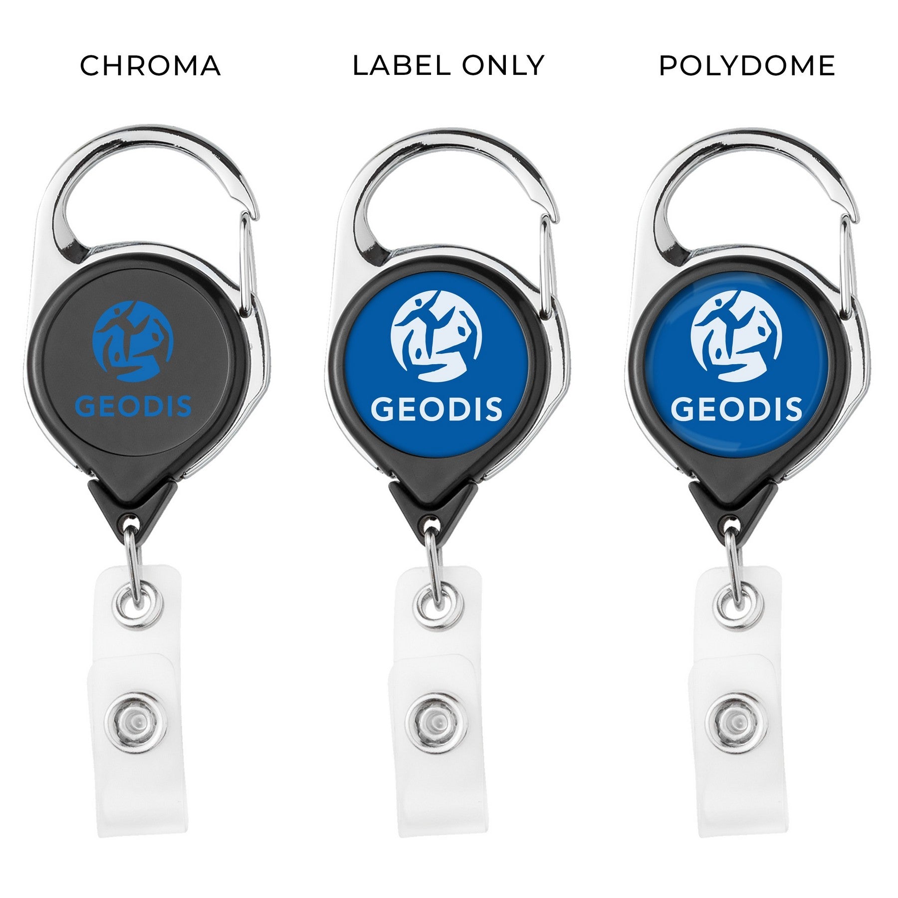 Carabiner Retractable Badge Reel With Belt Clip - STS Brand