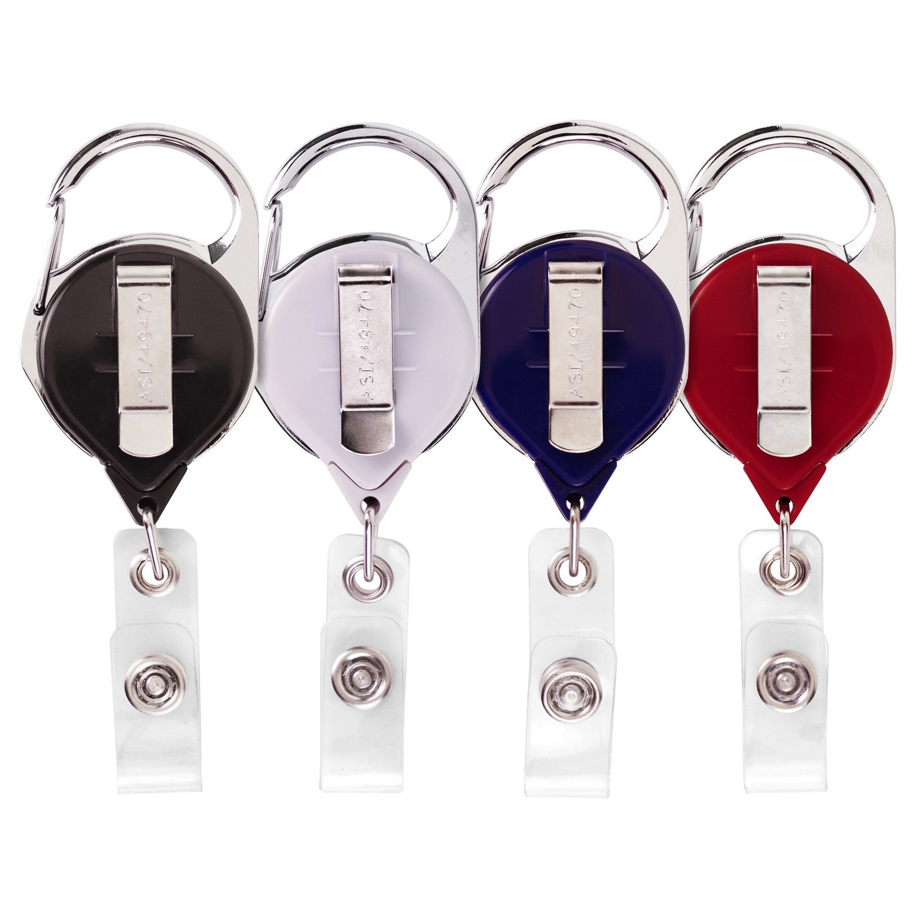 Carabiner Retractable Badge Reel With Belt Clip - STS Brand