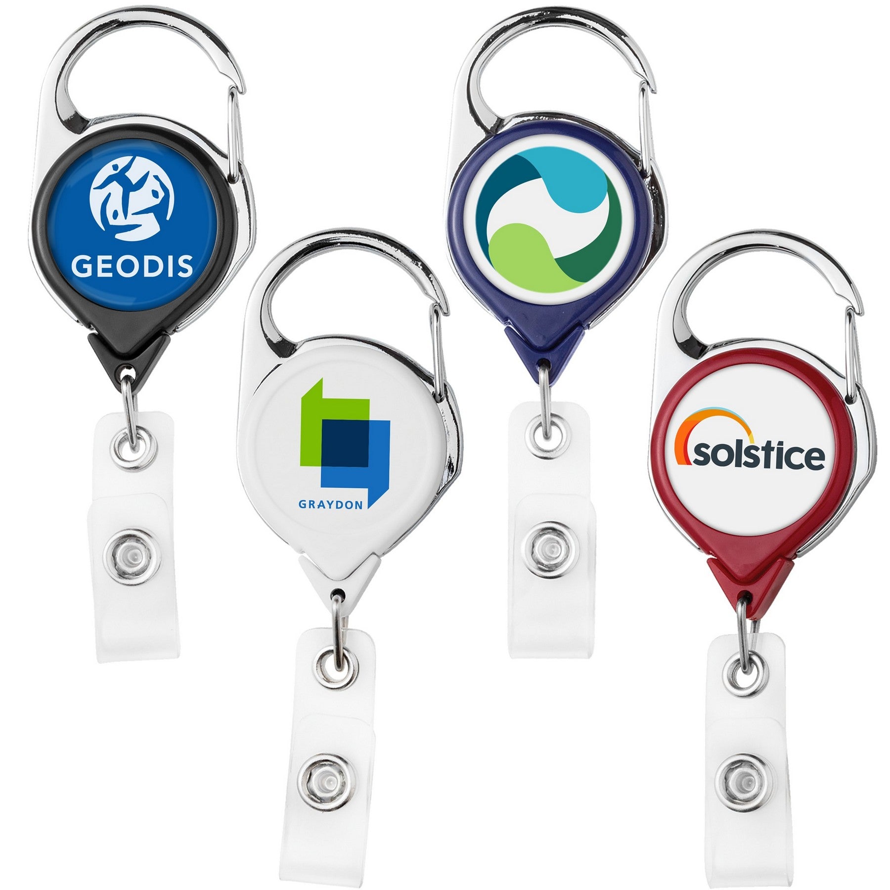 Carabiner Retractable Badge Reel With Belt Clip - STS Brand