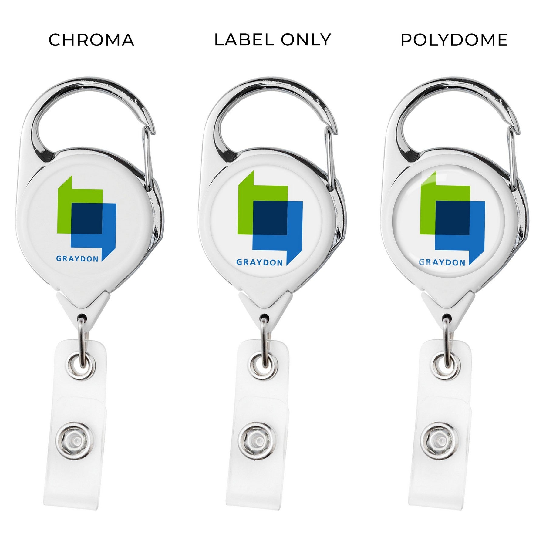 Carabiner Retractable Badge Reel With Belt Clip - STS Brand
