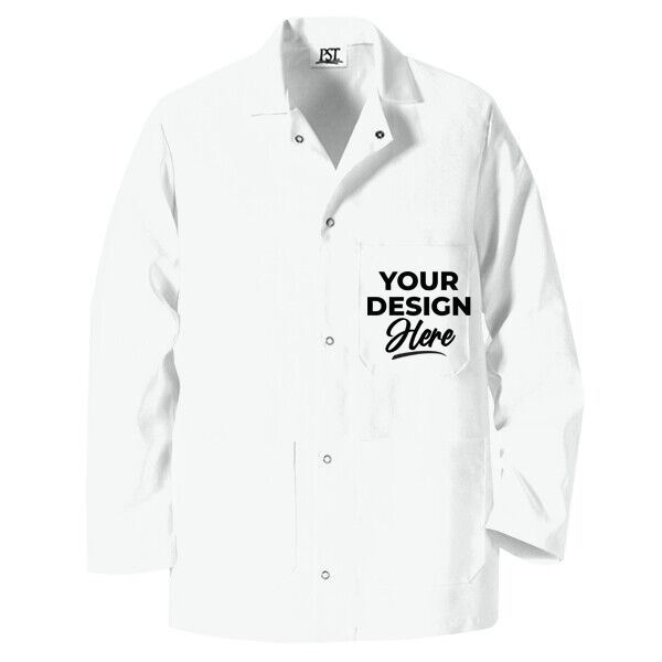 Chef Designs Gripper Front Short Butcher Coat - Austin Print Co.