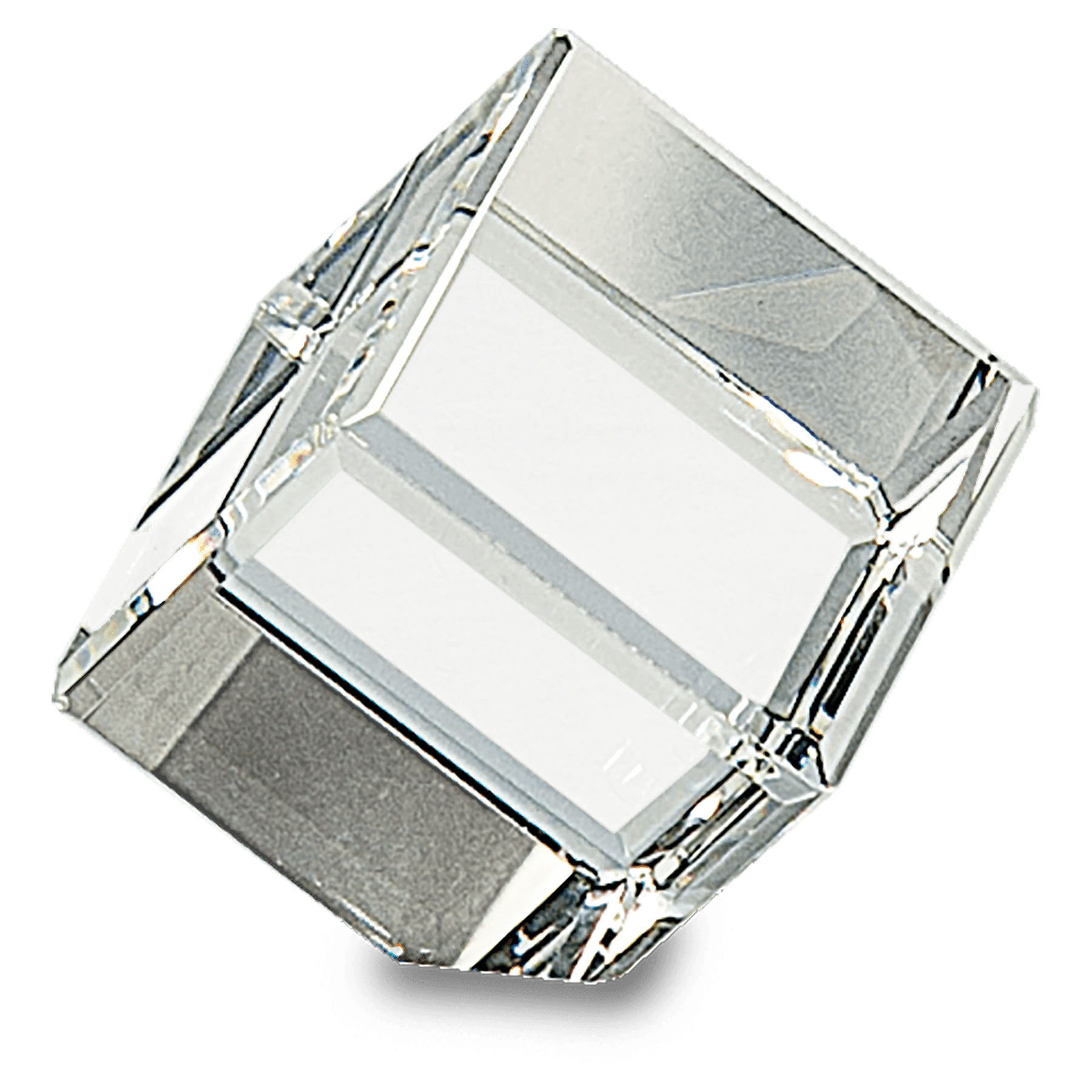Corner Cut Crystal Cube - JDS