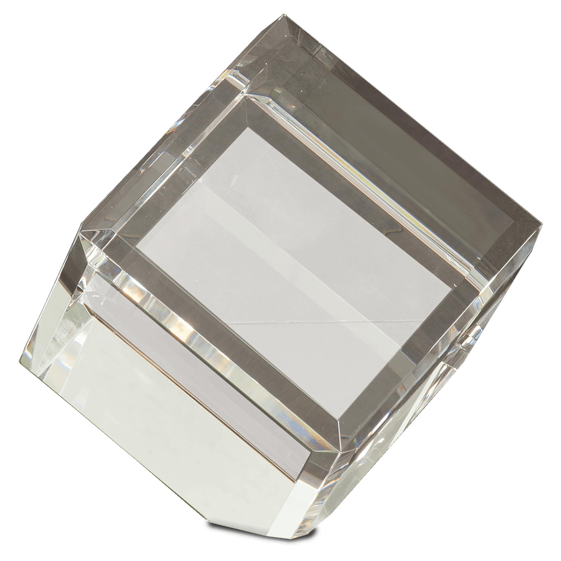 Corner Cut Crystal Cube - JDS