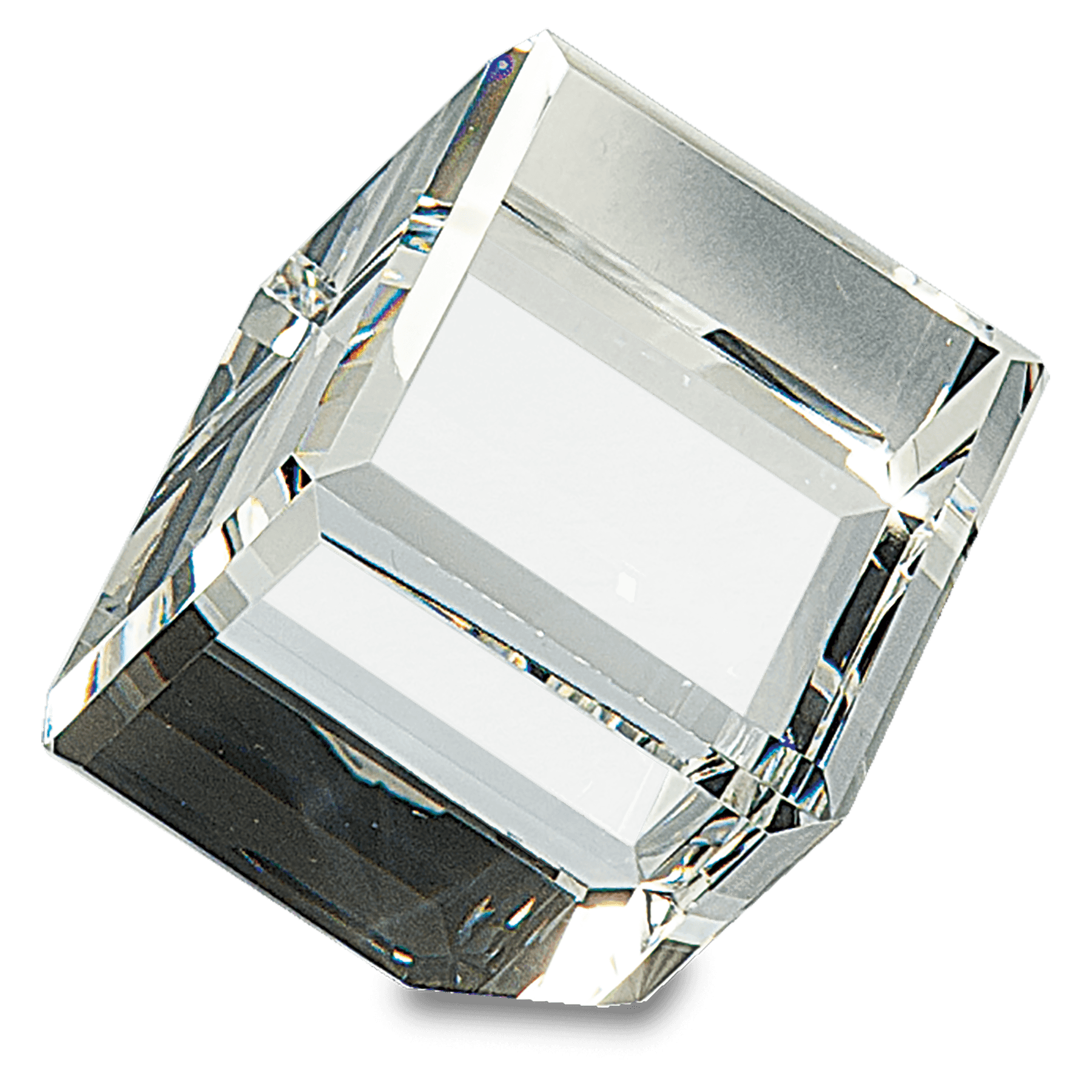 Corner Cut Crystal Cube - JDS