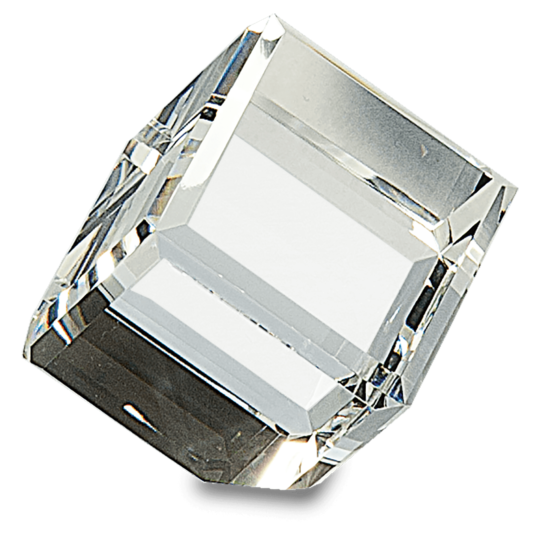 Corner Cut Crystal Cube - JDS
