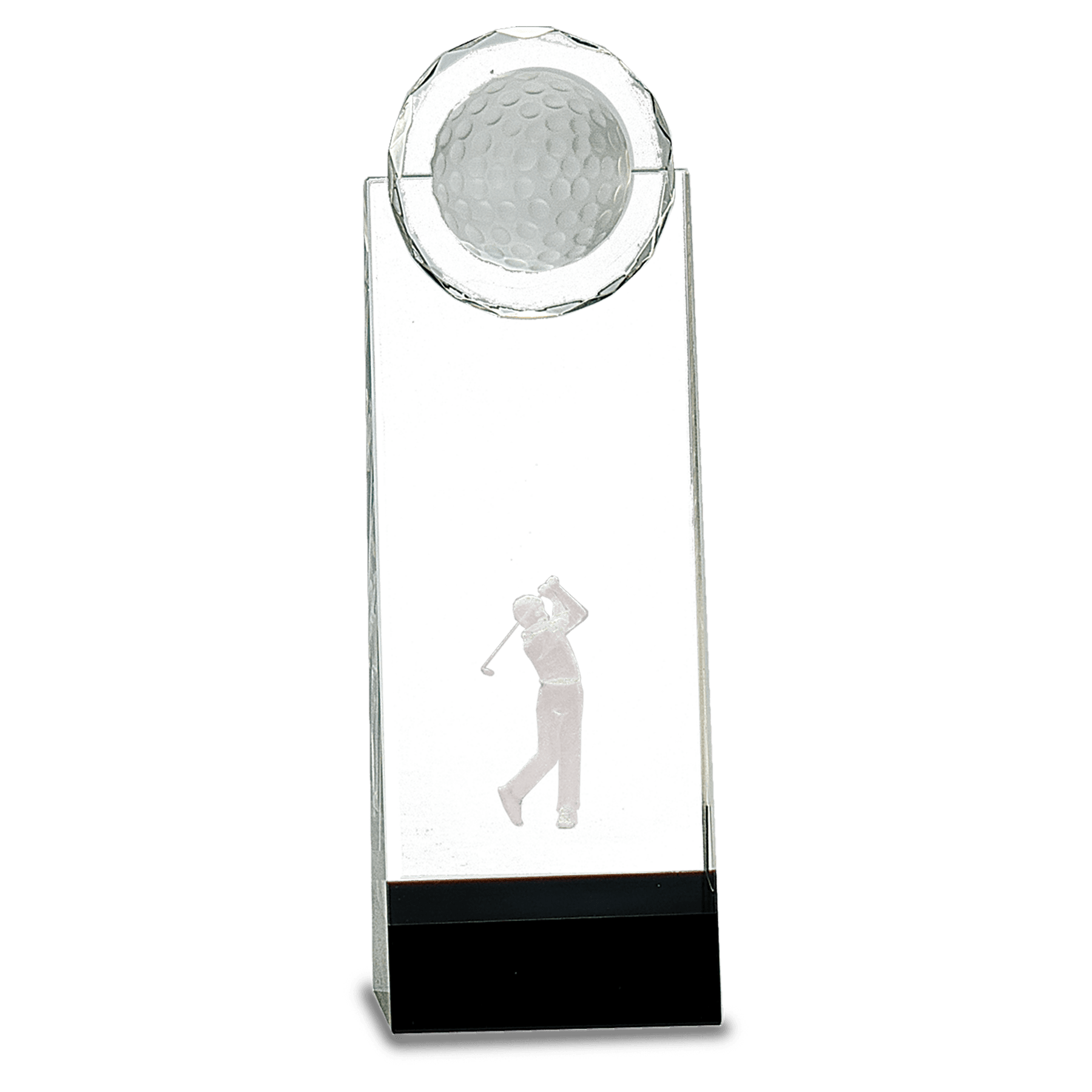 Crystal Standup with 3D Golfer - JDS